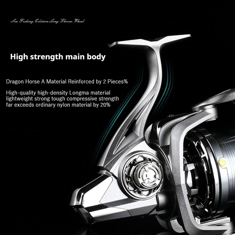 بكرة دوارة معدنية كبيرة الحجم 10000–14000، عجلة صيد بحرية طويلة للأسماك الكبيرة الثقيلة #4