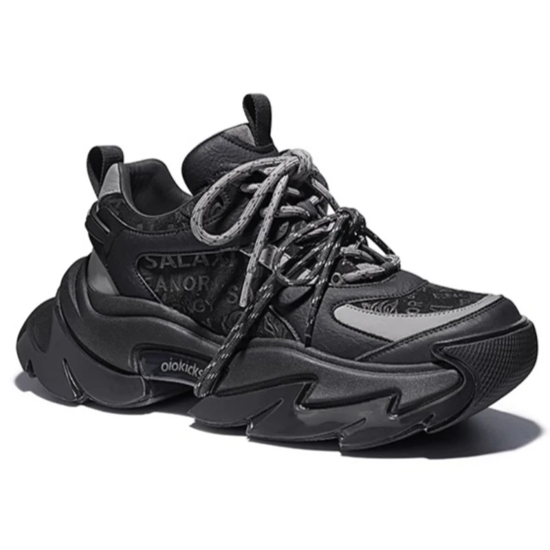Original-luxury Sports Casual Shoes for Men's and Women's sneakers Genuine Leather Thick Soled Fashiona Height Increasing Shoes