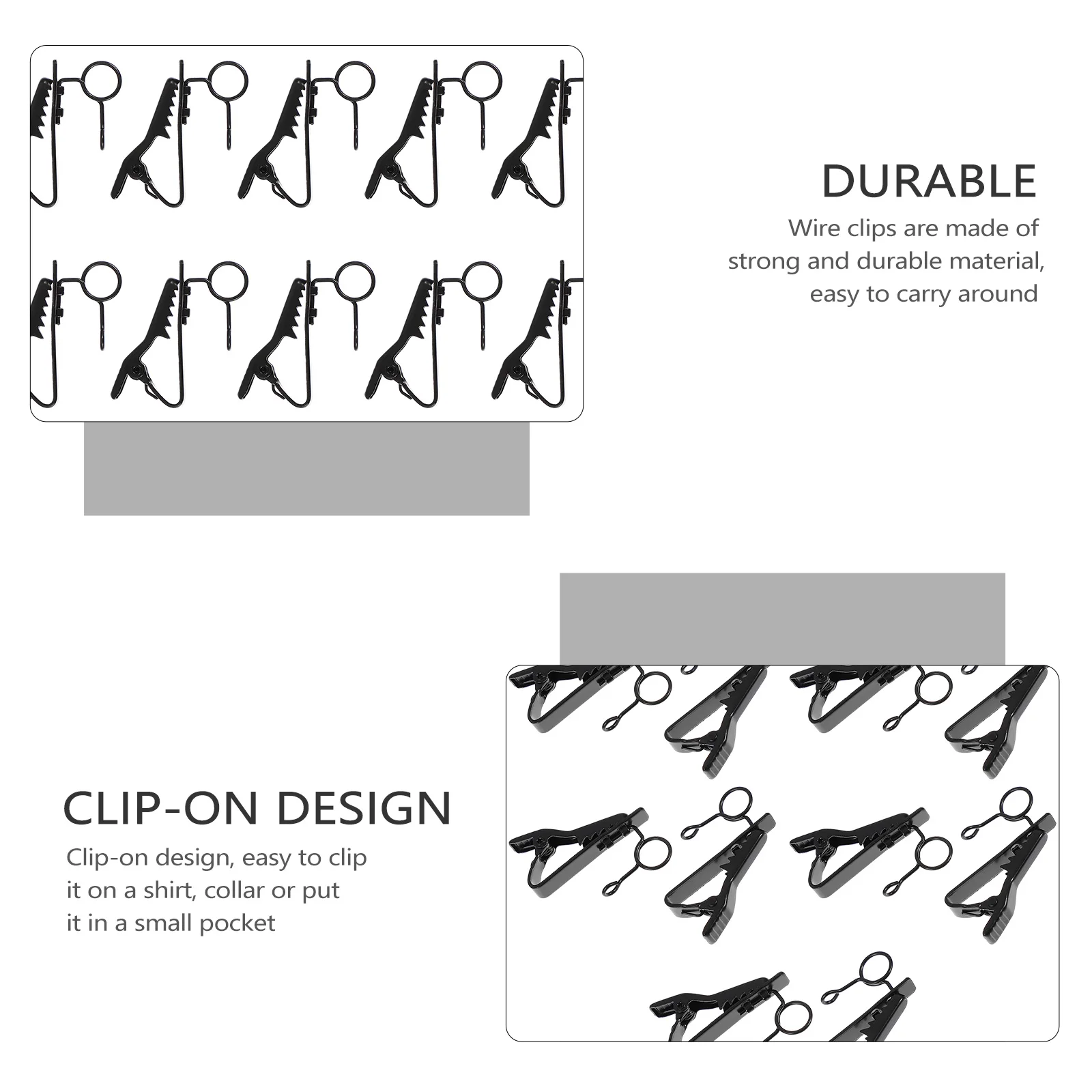 

10pcs Lavalier Clips Set Replacement Iron Iron Microphone Clips Collar Clip For Mic Mic Holder Clip Microphone Accessories