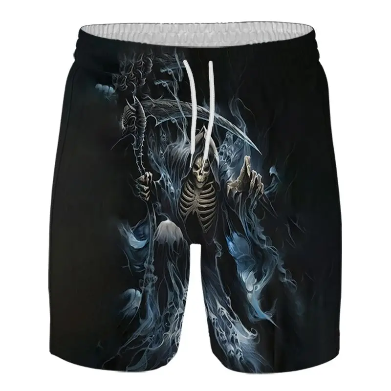 

Мужские летние пляжные шорты с 3D-принтом, свободные повседневные спортивные брюки