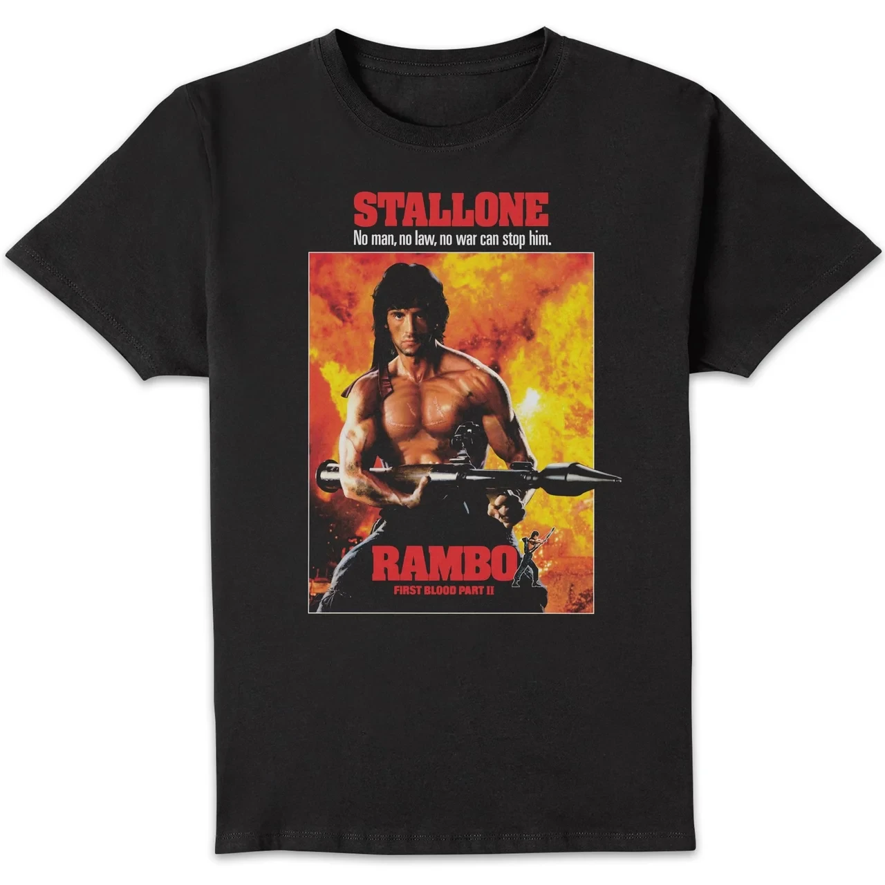 Women'S Fashion In The 80S - Rambo First Blood T Shirt Erkek