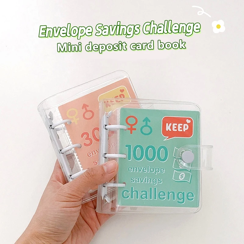 Envelope Savings Challenge Saving Money Binder Saving Loose-leaf Notebook Cash Savings Book Cash Budget Storage Book Gifts