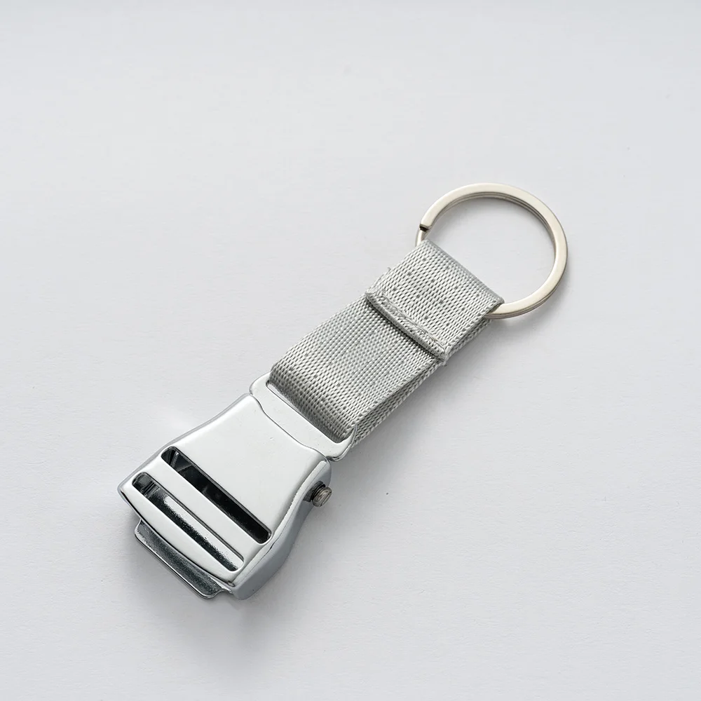 1PC Flight Pilot Travel Bag Airplane Airline Aeroplane Airways Seatbelt Safety Seat Belt Buckle Keychain For Backpack