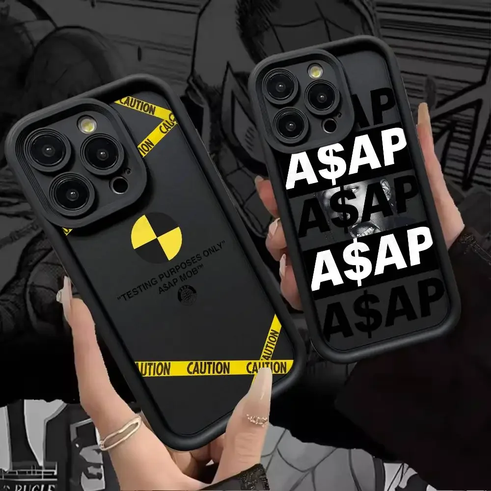 مغني الراب A-Asap R-Rocky جراب هاتف سيليكون آيفون 17 الهواء 17 16 15 14 13 12 11 زائد برو ماكس غطاء ناعم مقاوم للصدمات