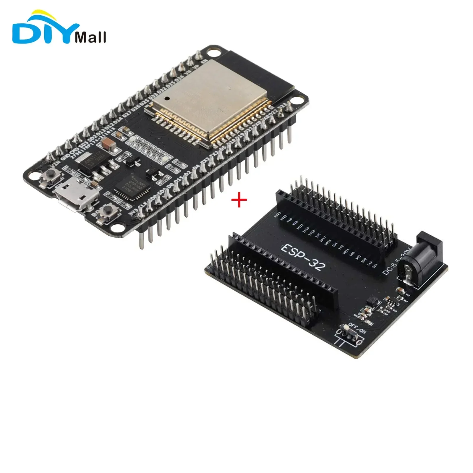 18Pins ESP32-WROOM-32 Development Board ESP32 Devekit V1 WiFi+BT BLE Combo Dual-core Dev Module for Arduino