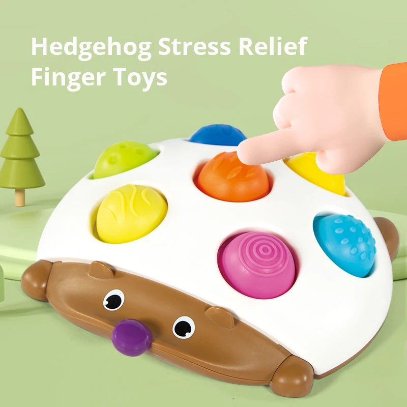 Squeeze Push Pop Toys Kids Finger Press Silicone Fidget Sensory Toys For Baby Adults Decompression Toy