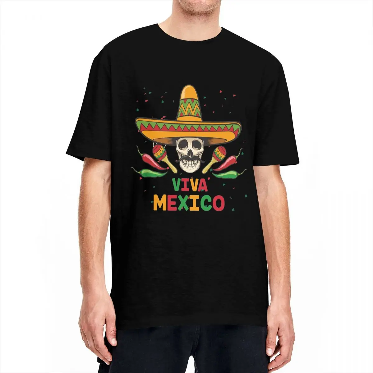 Viva Mexico T-Shirt Summer Mexican Happy Independence Day Aesthetic T-Shirts Cotton Cool Tshirt For Men's Short Sleeve Top Tees