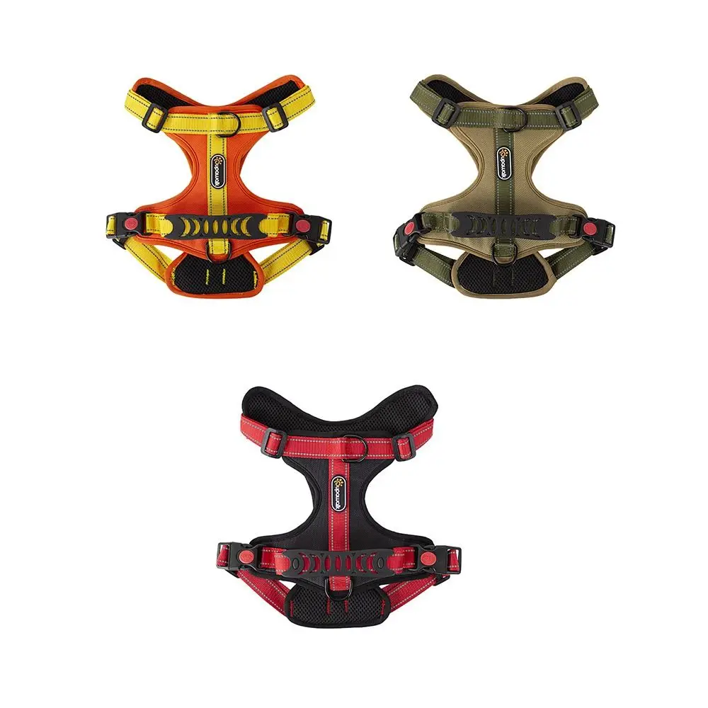 Adjustable Vest Type Dog Harness Lightweight Durable Dog Chest Strap Breathable Reflective No-Pull Chest Strap Training Use