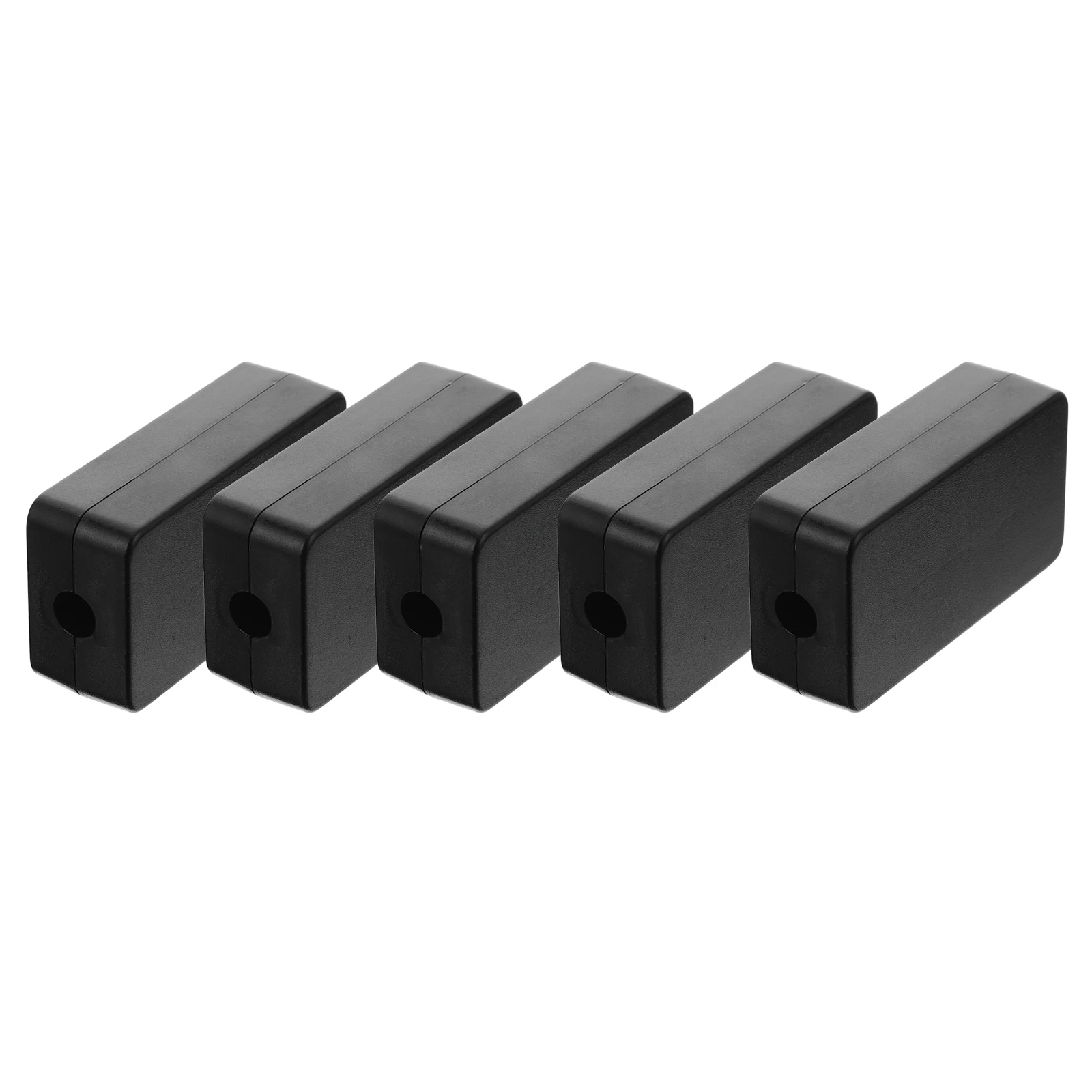 

5Pcs Electrical Project Junction Box Black Plastic Durable ABS Case Protective Dustproof for Wiring Ends Electronic Devices