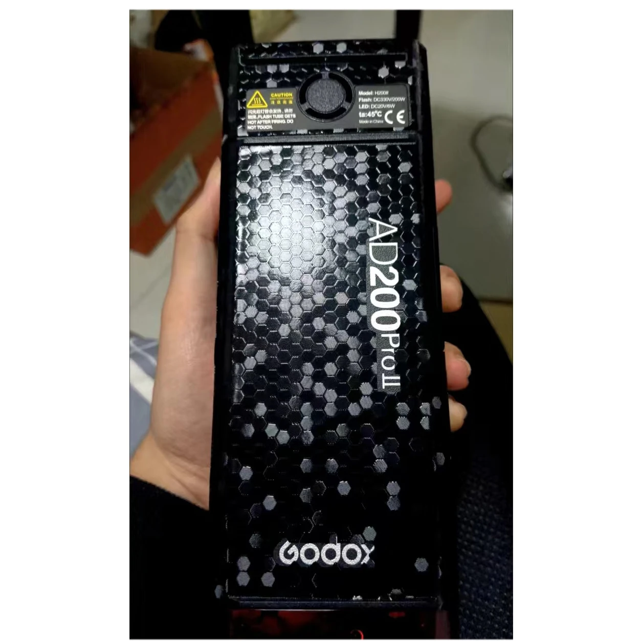 Niestandardowa naklejka na Godox AD200ProII AD200Pro II, folia ochronna, winylowa okleina, powłoka ochronna na lampę błyskową AD200 Pro II — zdjęcie produktu 5