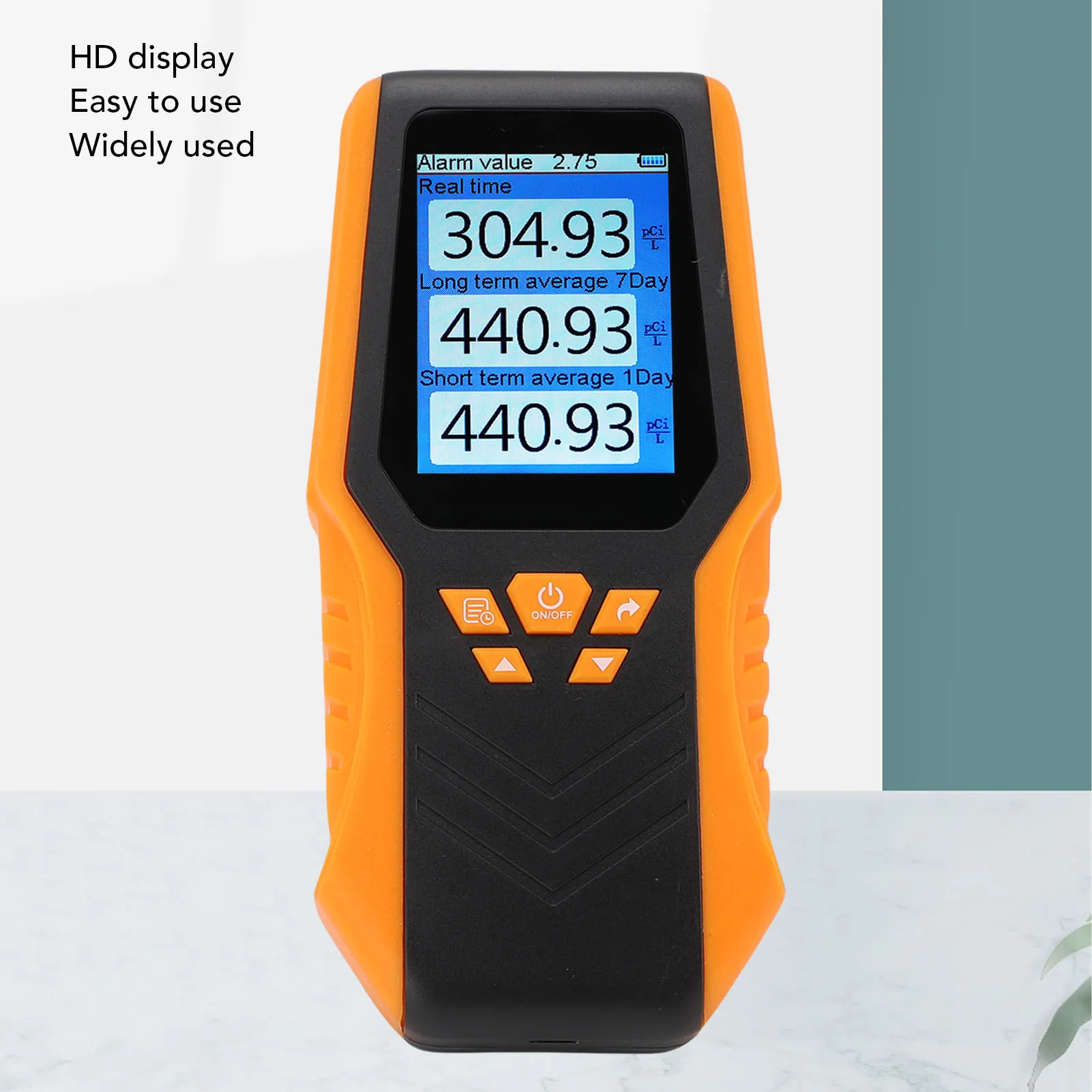 يده كاشف الراديون دقة في الوقت الحقيقي طويل المدى القصير متوسط شاشة الكريستال السائل طقم اختبار الراديون للمنزل مدرسة طقم اختبار الرادون #2