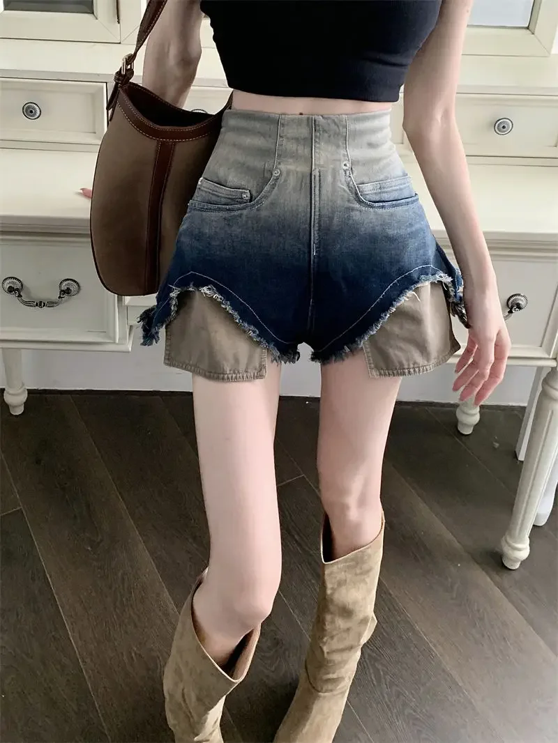 

Sexy Wide Female Short Jeans Pants Harajuku Fashion Women's Denim Shorts New In Jorts Hot Kpop Designer 2025 Clothing Wholesale