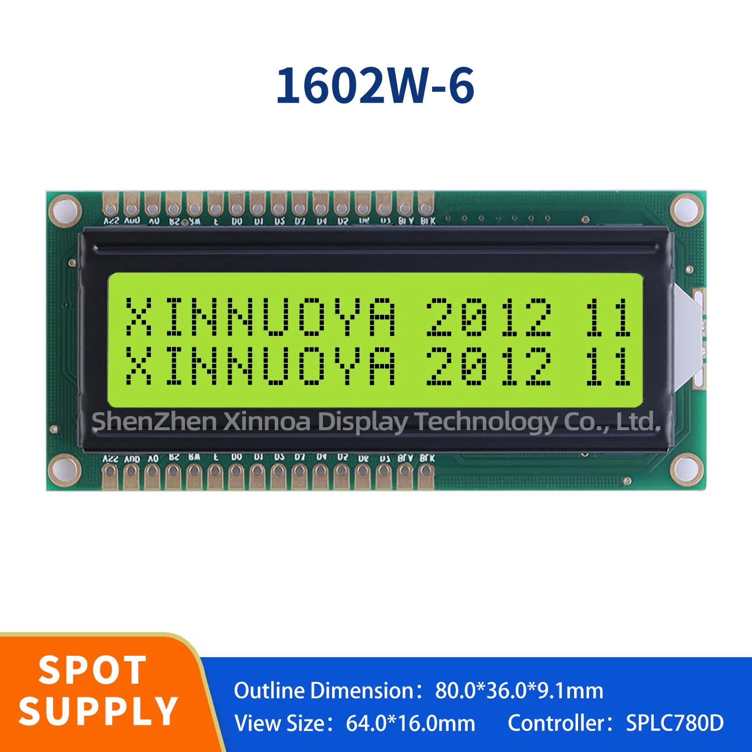 16X2 LCD1602 1602 module Blue Green screen Character LCD Display Module HD44780 Controller blue black light STN