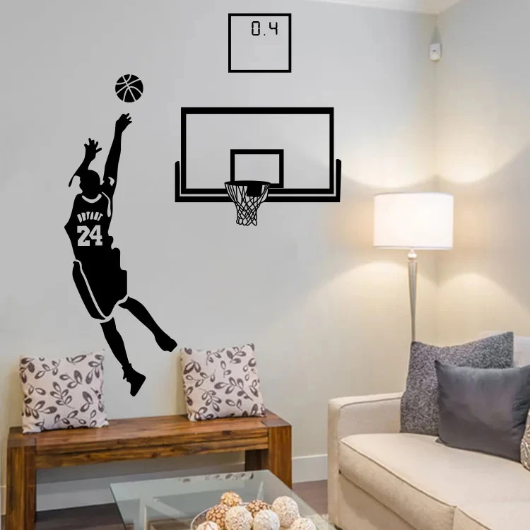 Sports Theme Wall Decals Basketball Star Stickers For Livingroom And Boy`s Room The Miraculous 0.4s Lore Of 1605