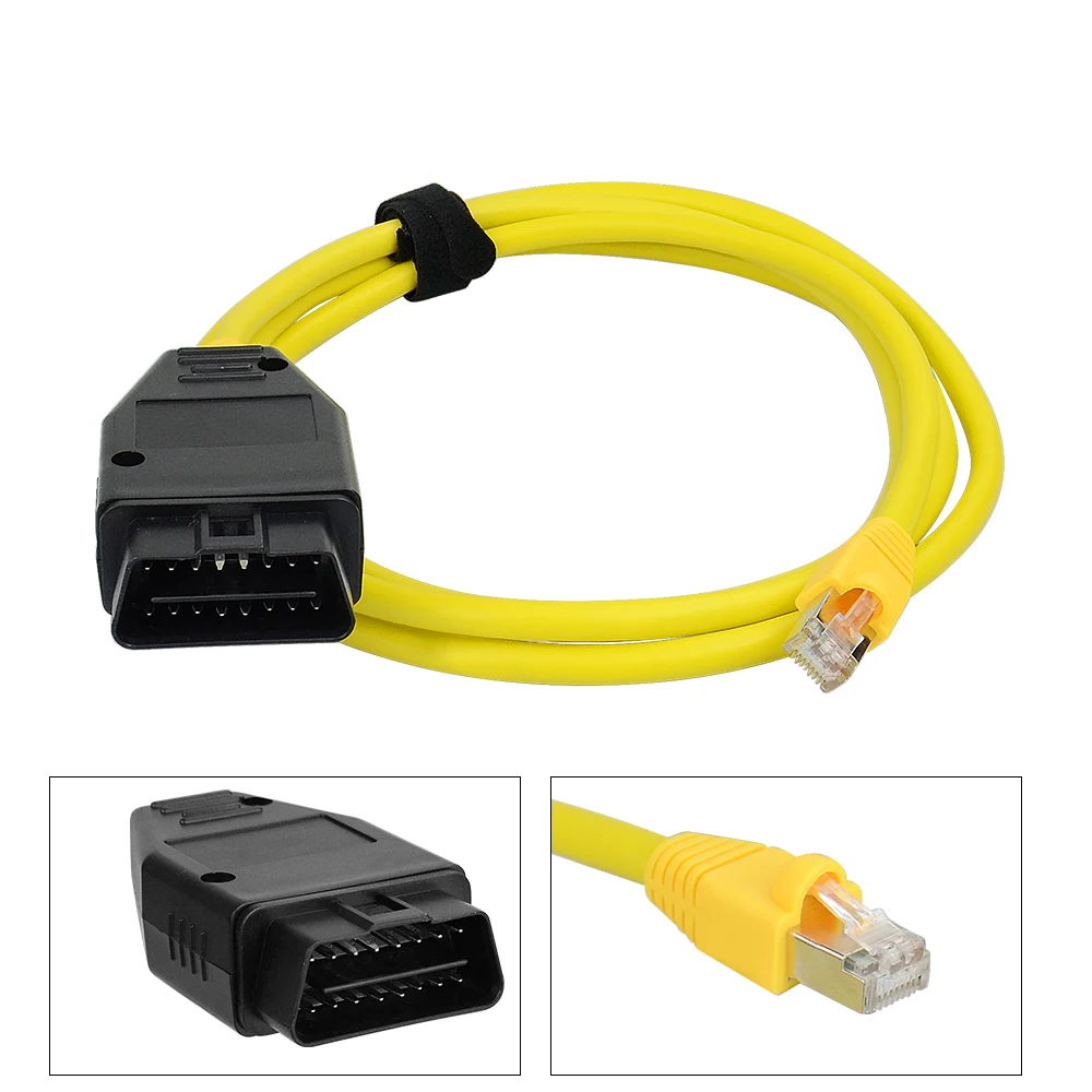 2023 ENET cable for BMW F-series ICOM OBD2 Coding Diagnostic Cable Ethernet to Data OBDII Coding Hidden Data Tool