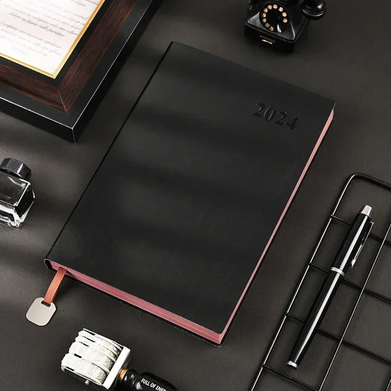 Soft Diary Note Organizer, Calendário Sketchbook, Journal Book, Planejador, Diário e Agenda Notepad, Papelaria, 2024