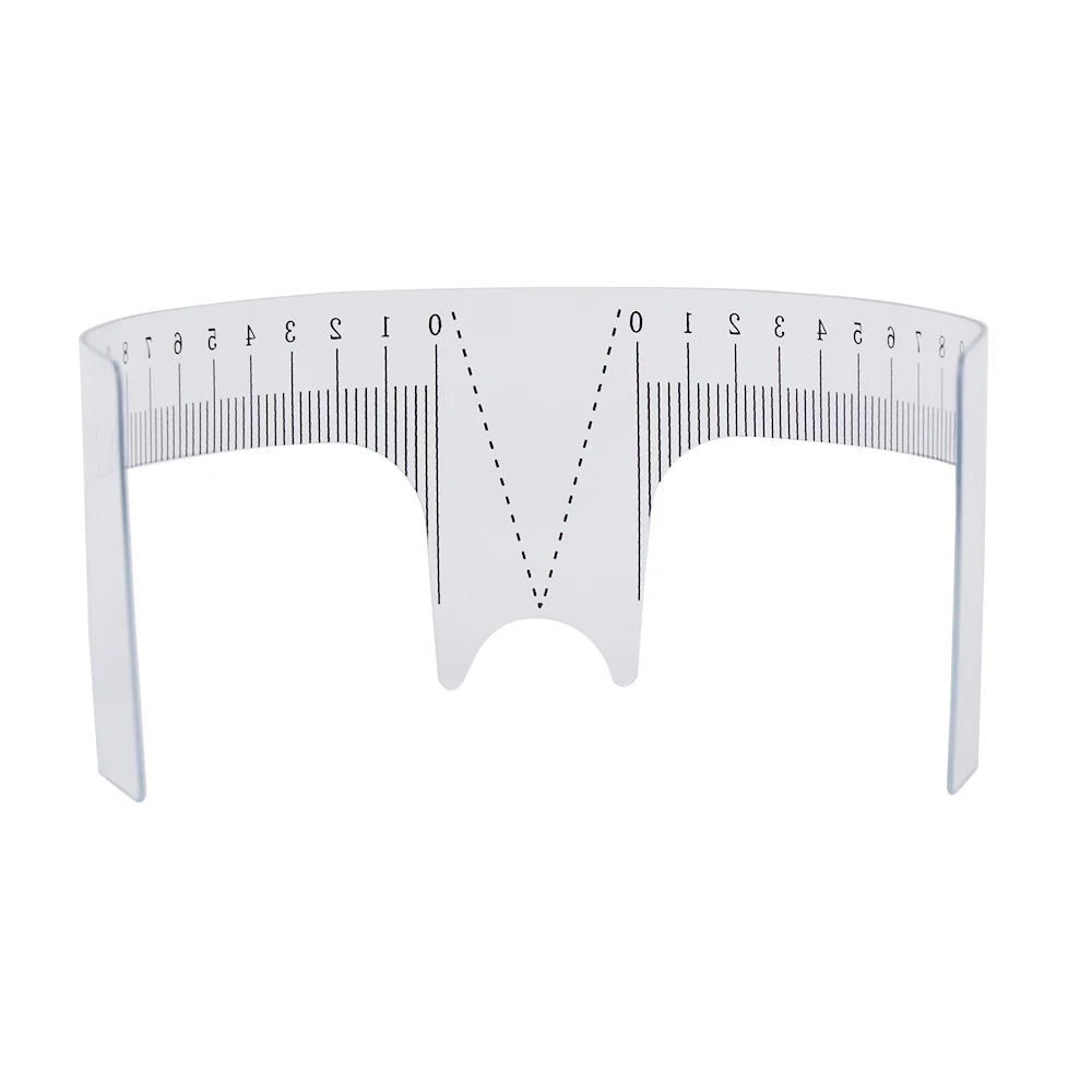 10PCS Herbruikbare Semi Permanente Wenkbrauw Heerser Eye Brow Measure Tool Wenkbrauw Gids Heerser Microblading Caliper Stencil Makeup Tools