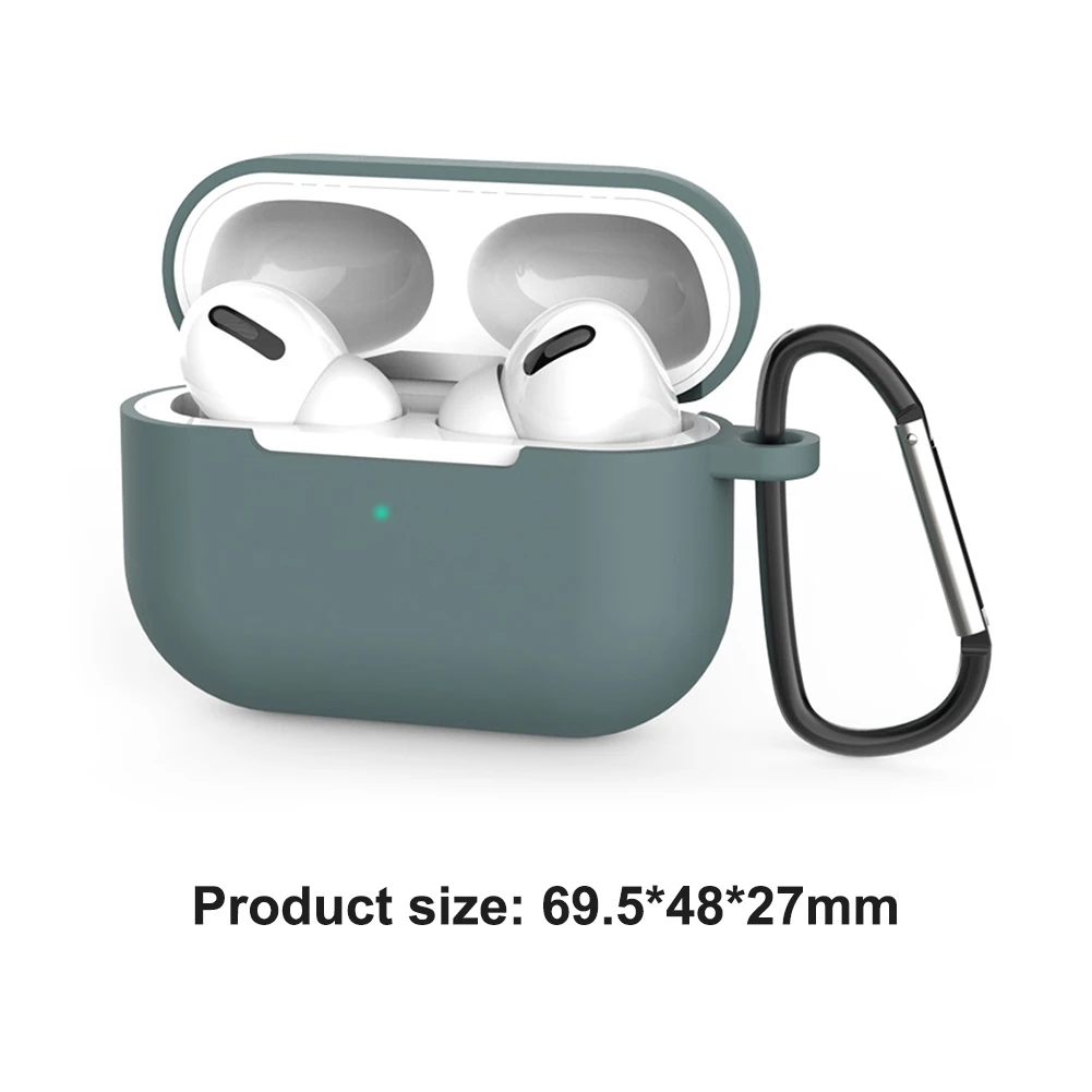 غلاف حماية من السيليكون لهاتف apple Airpods Pro ملصق حافظة متوافقة مع البلوتوث لأجهزة Airpods Pro ملحقات سماعات الأذن