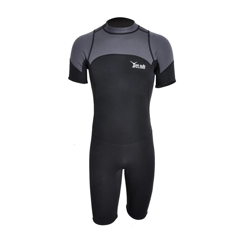 Shorty wetsuit masculino 3mm neoprene manga curta/longa ternos molhados zíper traseiro, terno de surf completo manter aquecido em água fria mergulho caiaque