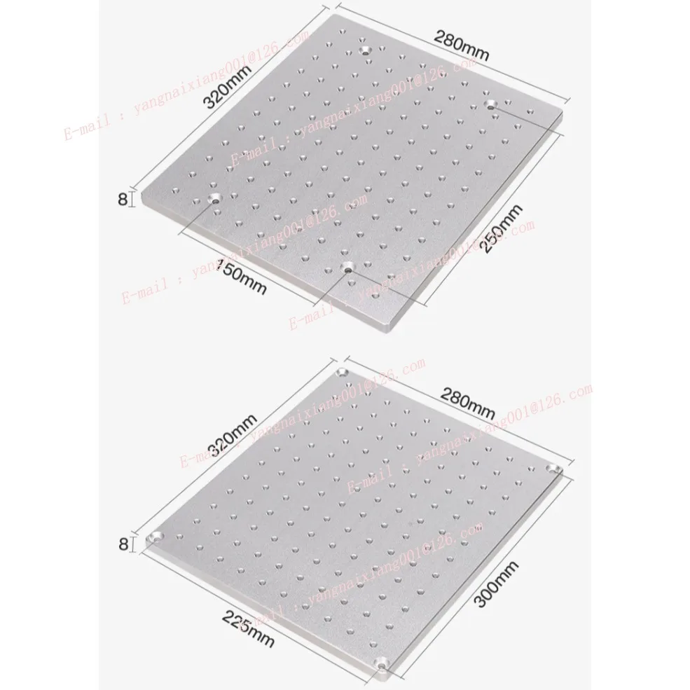 

Aluminum Jig Tools Panel 320*280*8mm Tool CNC Baseboard Table Fixture Tool for Fiber Laser Marking Engraving Machine CNC Part