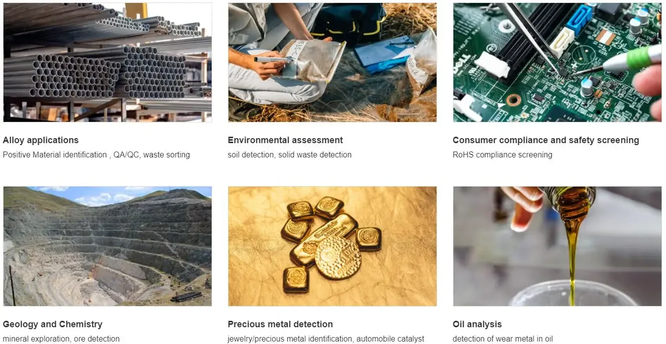 PeDX 980S/PeDX 980CS 휴대용 XRF 분석기 X선 형광 분광기 금 검사기