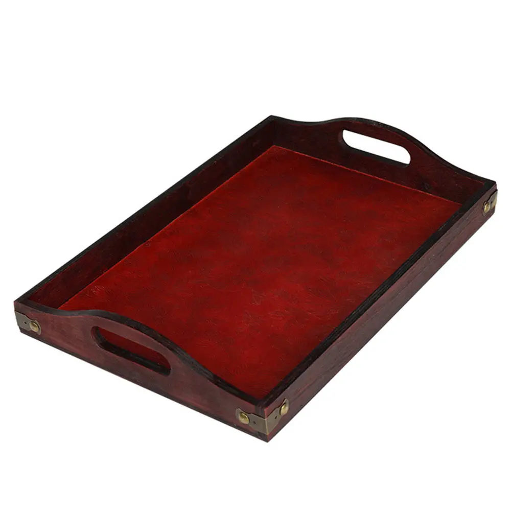

Wooden Tray Shaped Tray Oil Bowl Storage Tray Hotel Decorative Plate Tableware Storage Tray