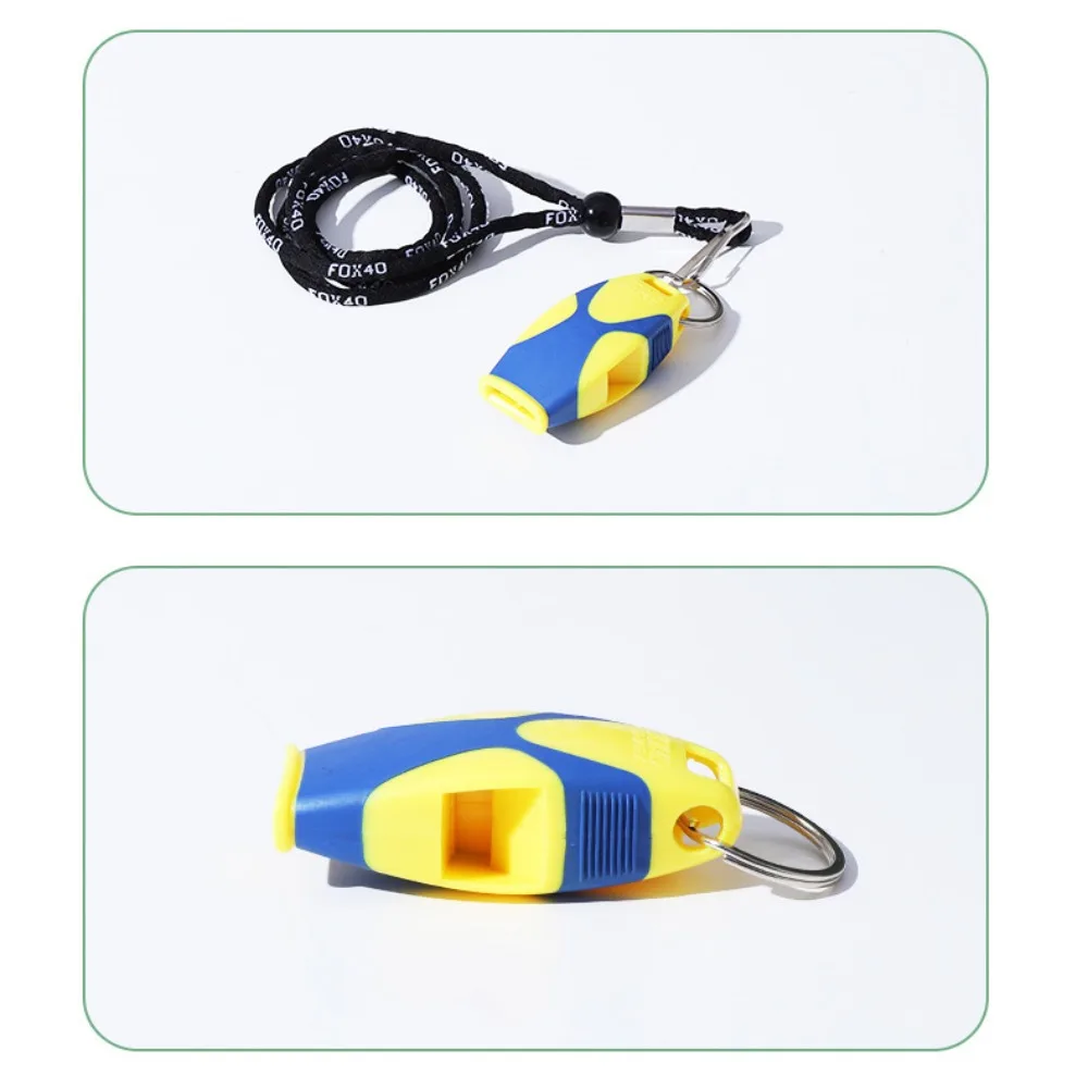 Professional Referee Whistles Cheerleading Tool Bicolor Classic Fish Mouth Whistle ABS Loudest Seedless Whistle Survival