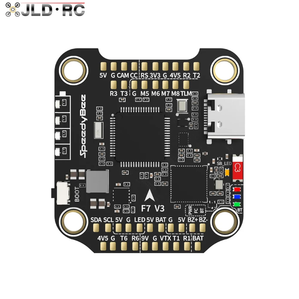 SpeedyBee F7 V3 50A Stack F722 Flight Control BL32 50A 4in1 ESC3~6S Lipo with Blackbox Analyzer Suitable for FPV Freestyle Drone