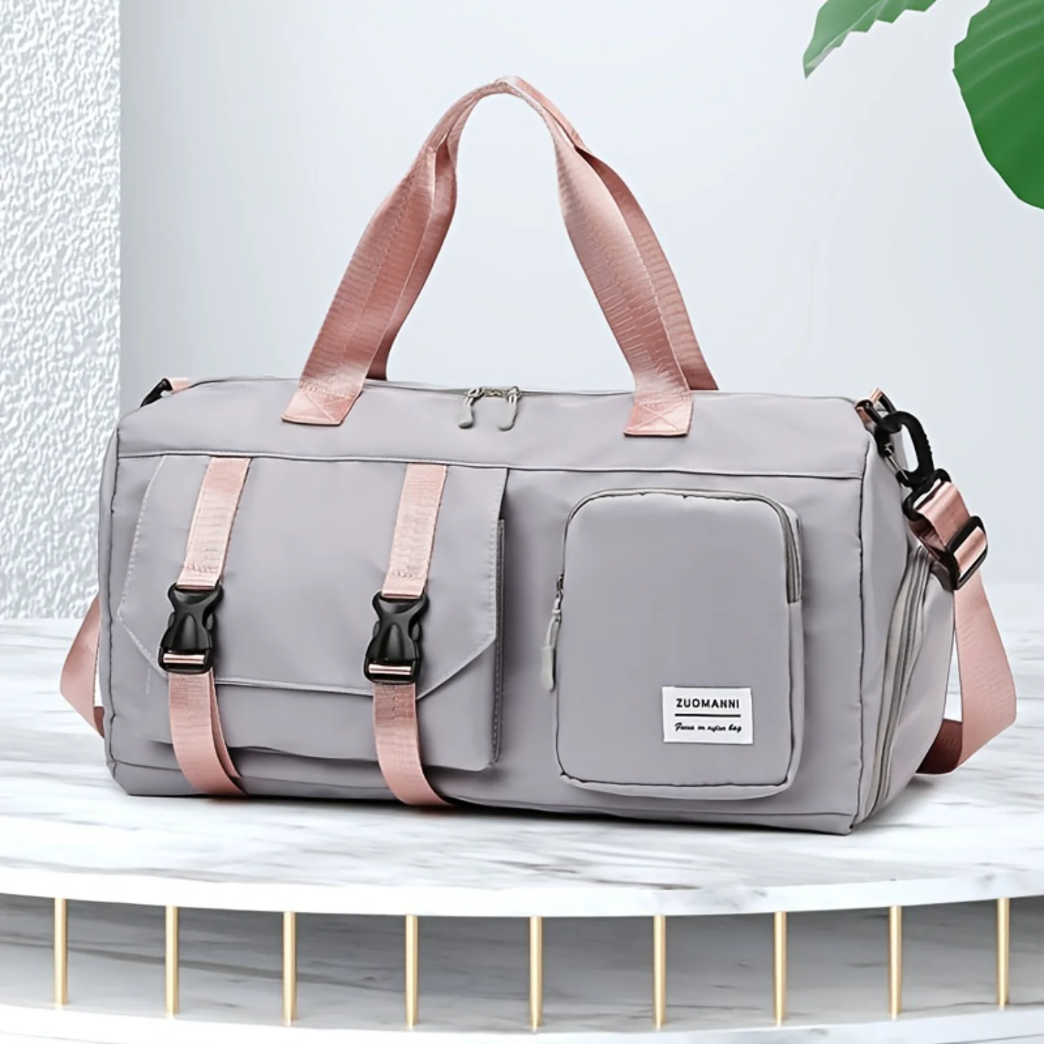 

Large Capacity Gym Bag, Multi-Functional Travel Duffel With Separate Shoe Compartment, Stylish Sports Shoulder Bag, Versatile Fo