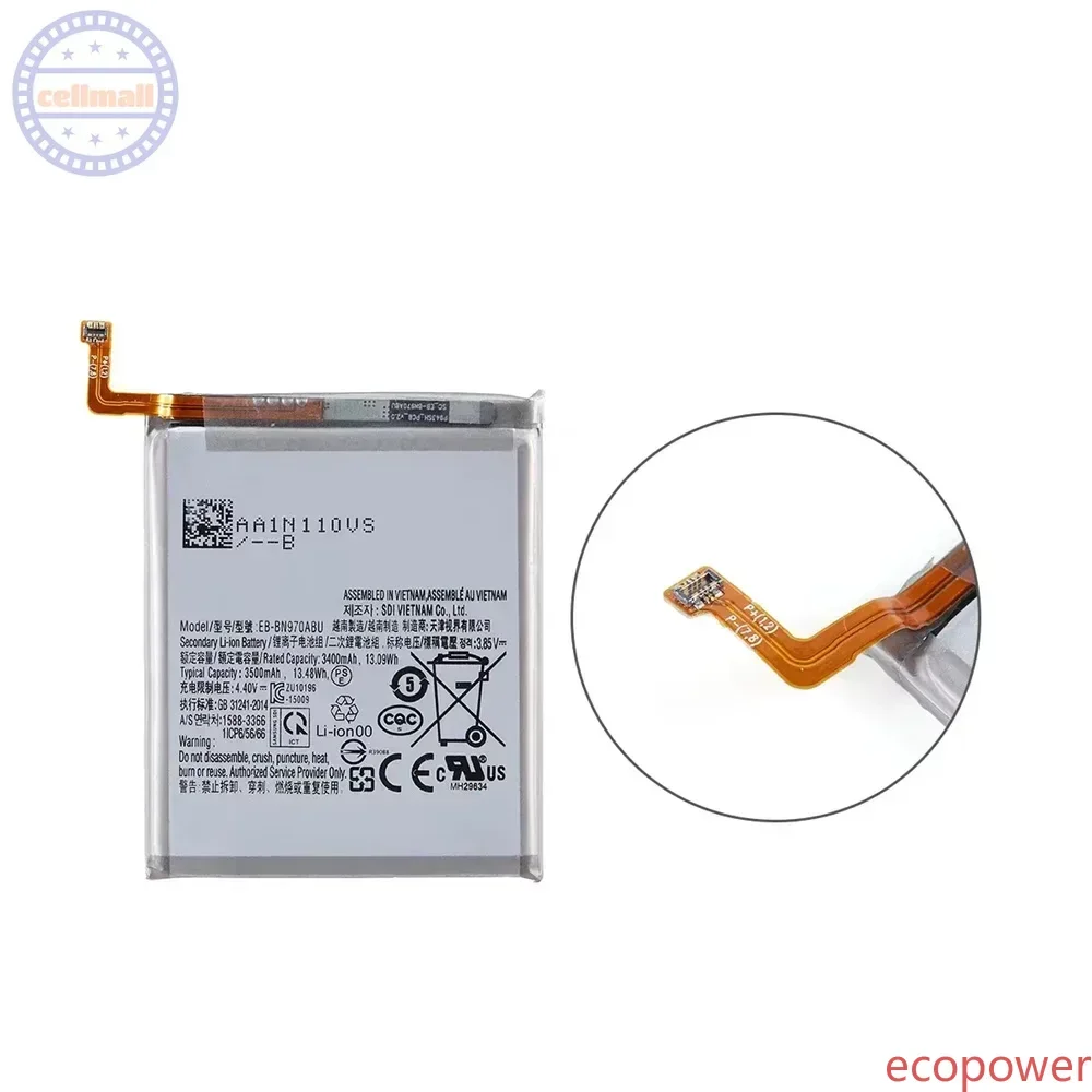 3500mAh Brand New Battery EB-BN970ABU For Samsung Galaxy Note 10 Note X Note10 NoteX Note10 5G Mobile phone Battery+Tools