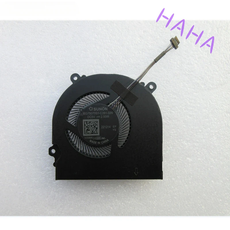 H+ Laptop CPU Cooling Fan For Schenker XMG Core 15 GK5CP6V 1660TI SUNON EG75070S1-C391-S99 DC5V 2.50W THER7GK5C6-1431