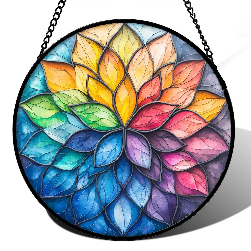 

Подвеска из витражного стекла, разноцветные лепестки цветов, солнечные ловушки, стеклянные панели с алмазным узором, декоративные подвески-солнечные ловушки для дня рождения