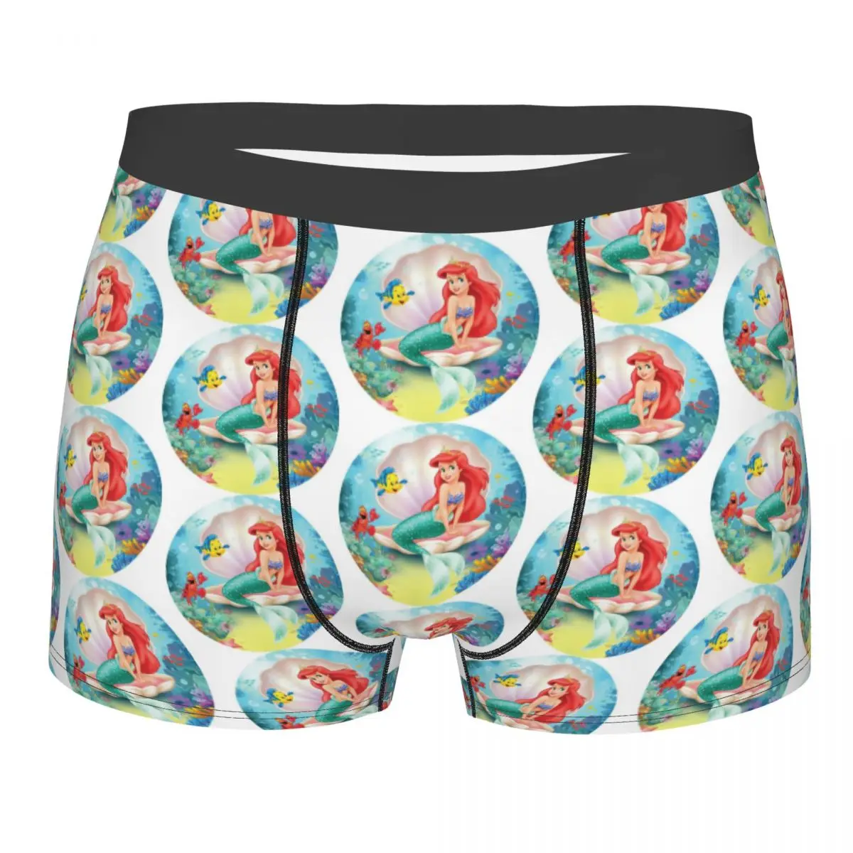 

Custom Fashion The Little Mermaid Froud Boxers Shorts Panties Male Underpants Stretch Briefs Underwear
