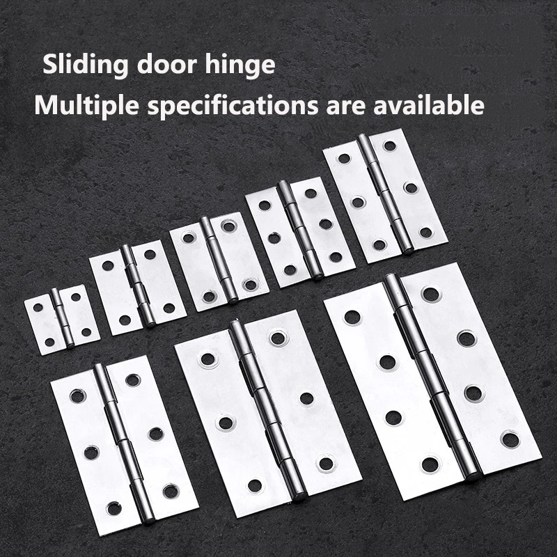 Sliding door small hinge does not require slotting and is suitable for aluminum doors and light wood doors.