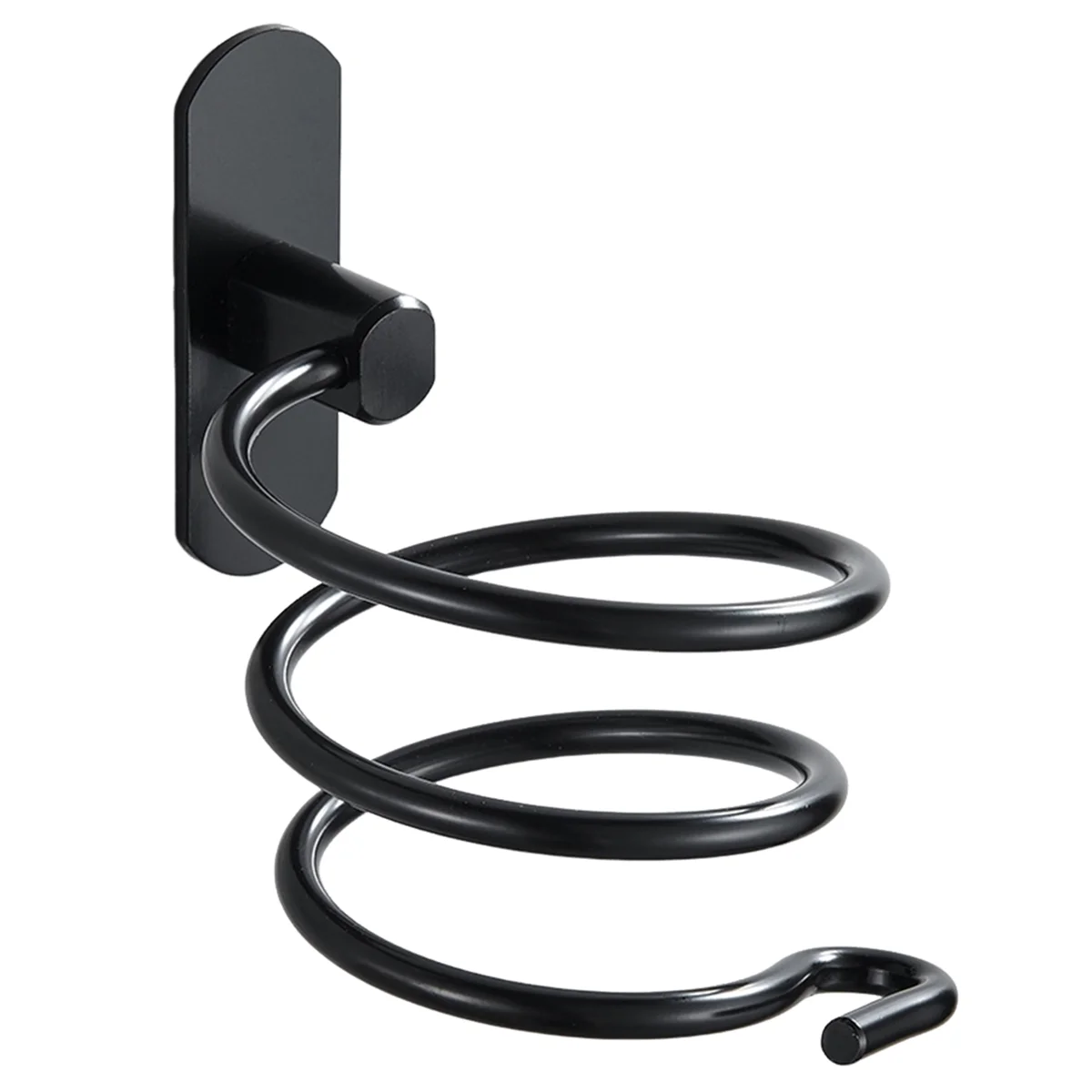 Wall Mounted Hair Dryer Holder black