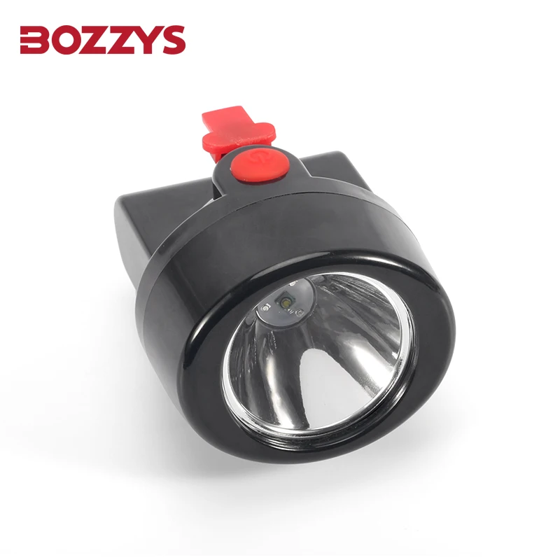 

BOZZYS Mining Cap Lamp 18H LED Dual Brightness 18500 Battery IP56 Waterproof Sturdy Hard Hat Light for Miners KL2.8LMB