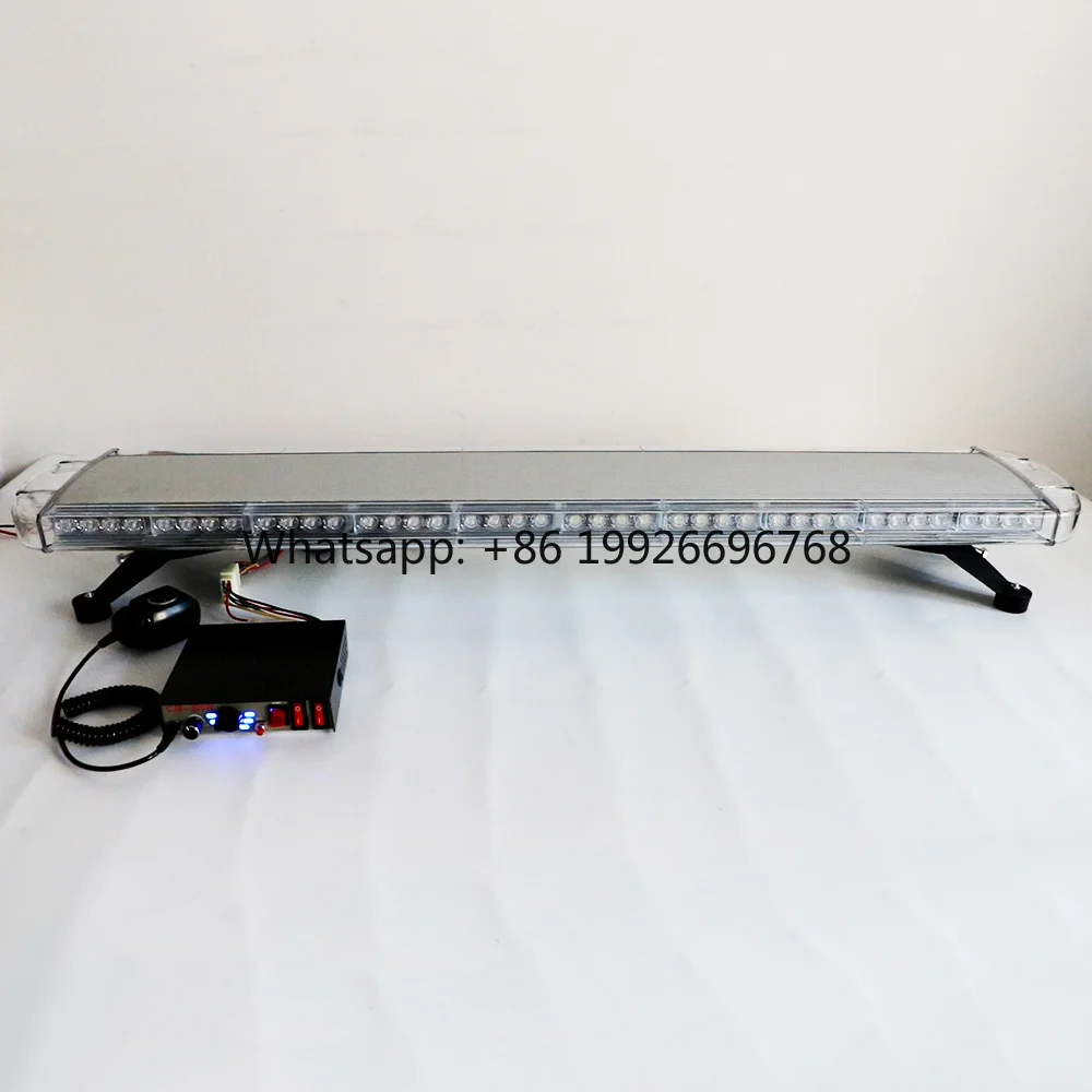 

1200MM Strobe Lightbar Amplifier Siren Waterproof Red White Emergency Light for Ambulance New Condition 12V Wrangler Speaker