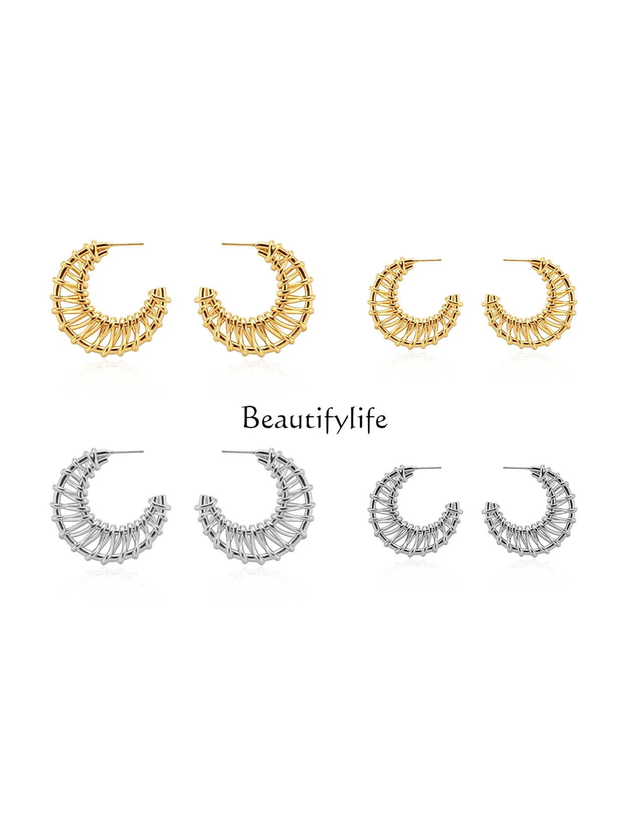 

Unique Ear Studs, High-Grade Slimming Ear Ring, Niche