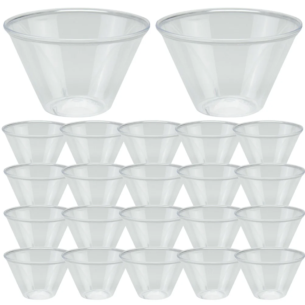 

100 Pcs Drinks Glasses Transparent Mugs Plastic Candy Cups for Truffles Beverage