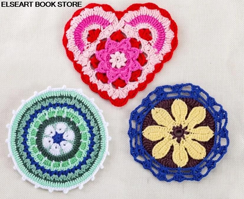 Mandala Crochet art fancy cushion table mat manuale Crochet tutorial book
