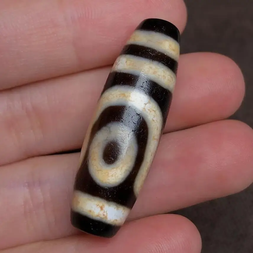 

Himalaya Ancient Tibetan DZI Beads Old Agate 2 Eye Totem Amulet Pendant