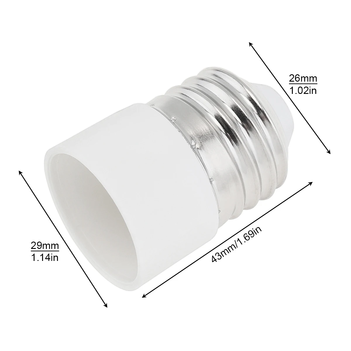 5pcs G24 G23 GU24 GU10 B22 to E26 E27 Lamp Base E26 E17 E12 to E14 Lamp Holder Converter Socket Adapter For LED Corn Bulbs Light