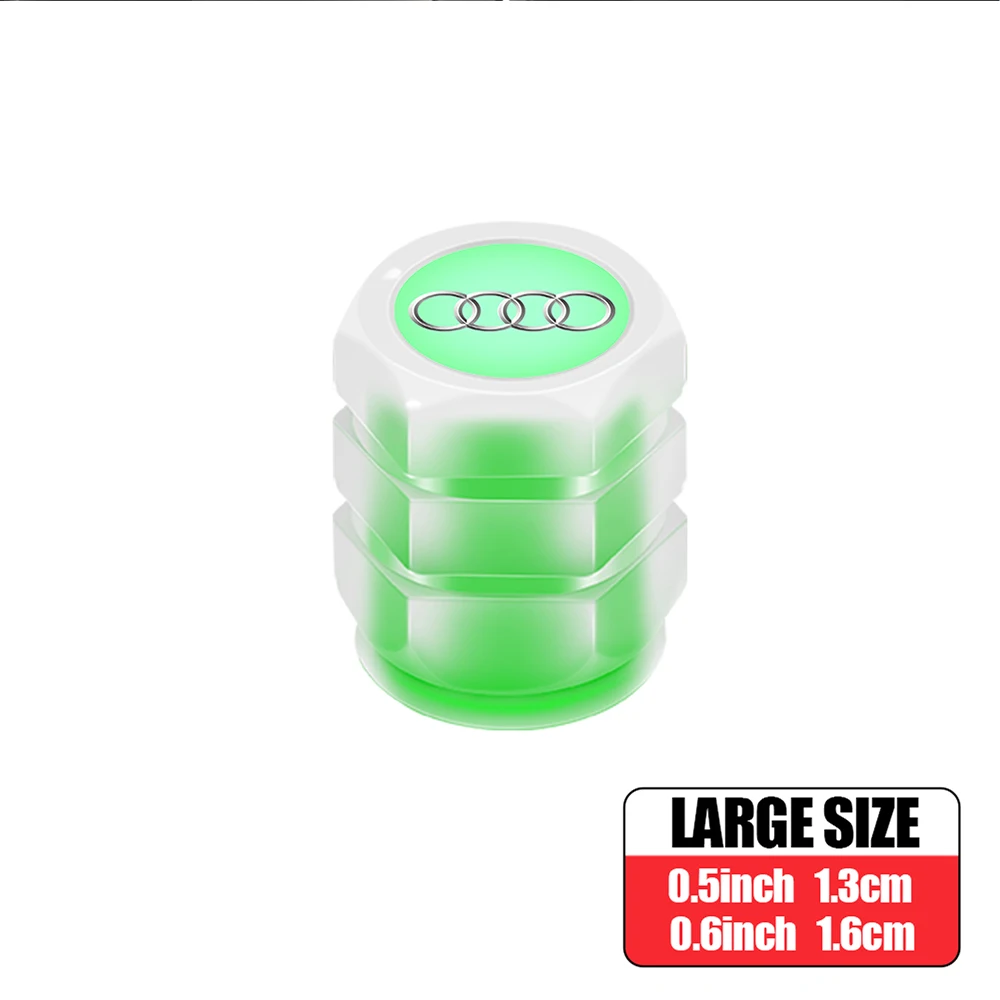 Luminous Valve Motorcycle Bicycle Car Wheel Valve Stem Caps For Audi RS SlineV 8L A5 A6 C6 C5 C7 4F TT A4 B5 B6 B7 B8 B9 A3 8P 8 view 4