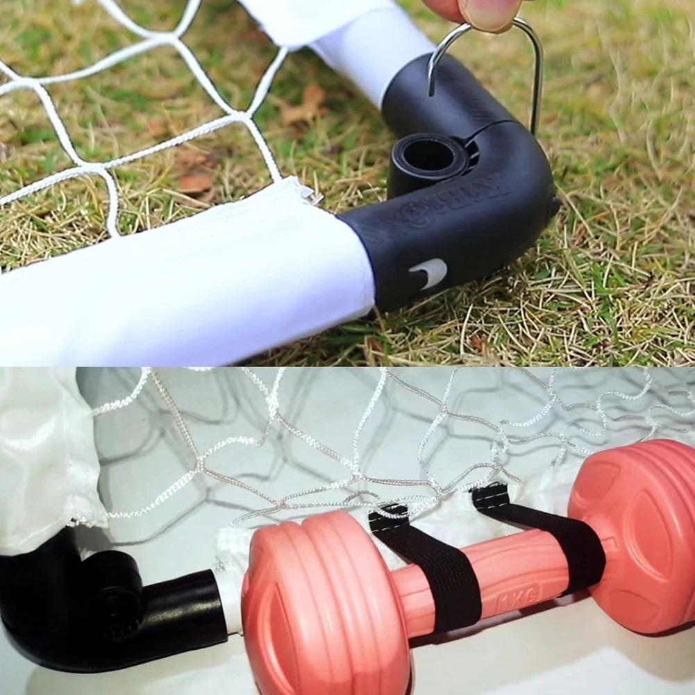 Brinquedo Esportivo de Futebol, Gol de Futebol Infantil Dobrável com Bomba e Bola, Gol de Futebol Portátil para Treinamento ao Ar Livre