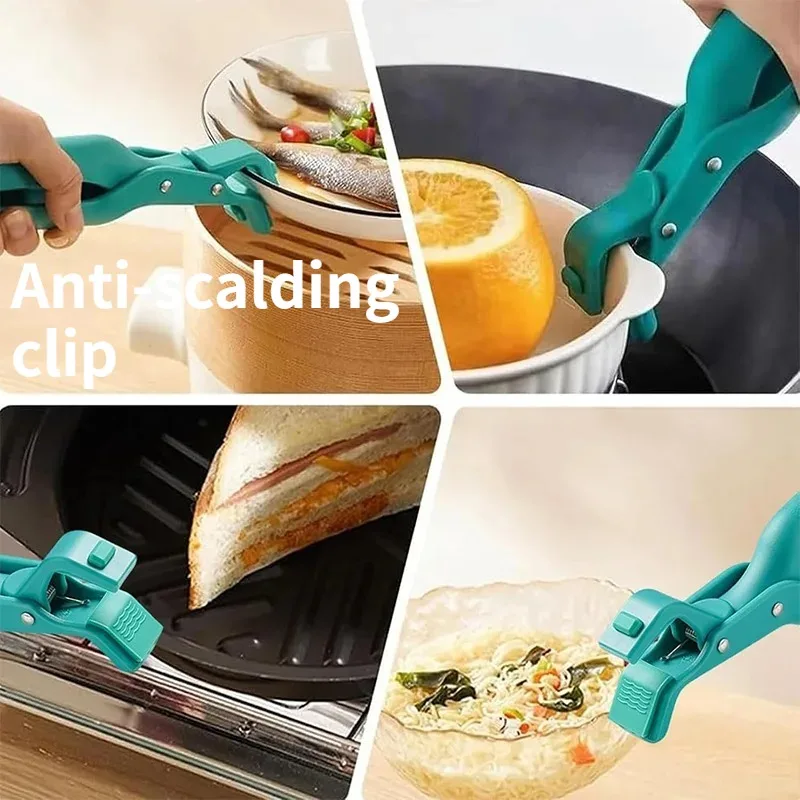 Anti-Scalding Kitchen Dish Plate Gripper Clips Pot Clip Gadget for Moving Hot Bowls And Pans Safe Cooking Accessory from Air Fry