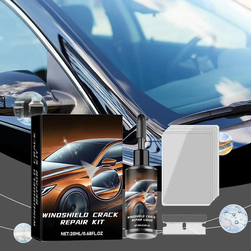Windshield Crack Repair Fluid Car Window Repair Resin Windscreen Scratch Crack Restore Fluid Glass Curing Glue Car Accessories
