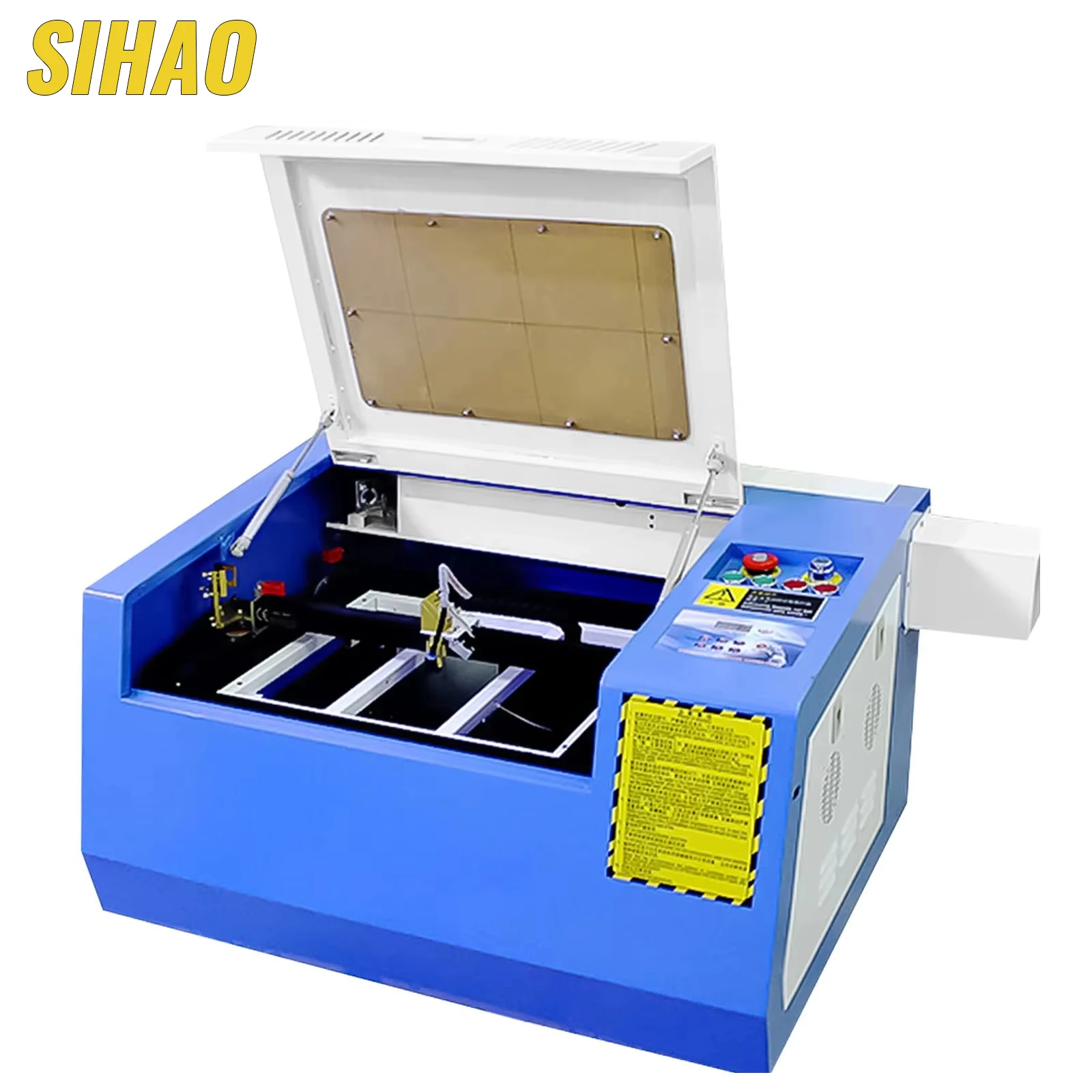 

VEVOR 50W CO2 Laser Engraver with Water Cooling - 400x300mm for Leather/Cloth/Fabric, High-Speed Engraving & Cutting
