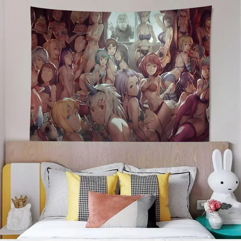 Anime Sexy Girl Ass Tapestry Anime Tapestry Hanging Tarot Hippie Wall Rugs Dorm Wall Hanging Sheets