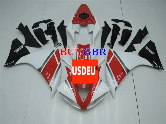 USDEU Hot Sales,Red White/Black R1 Fairings For Yamaha YZF1000 R1 2009 2010 2011 R1 ABS Motorcycle Fairings Accessories