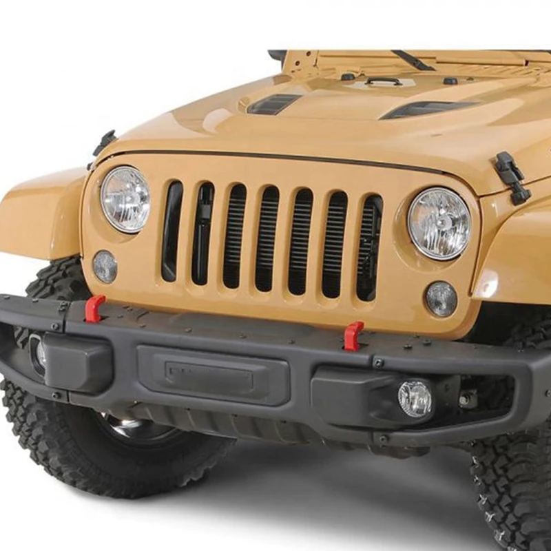 

For Jeep Wrangler 10th Anniversary Front Bumper With Radar Hole High Toughness Hardness Anti-Collision Non-Deformation Component